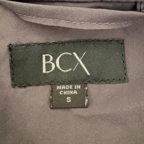 BCX Womens Size S Gray Water-Resistant Hooded Double-Breasted Belted Trench Coat - Picture 12 of 14